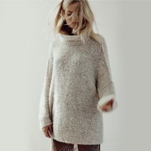 Free People She's All That Alpaca Oversized Cowl neck sweater